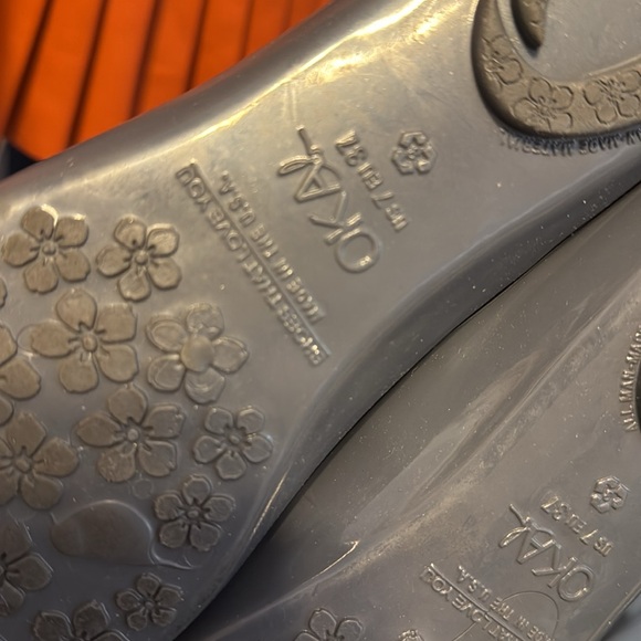 Oka.b Gray jelly Embellished flats 7 - Picture 4 of 7